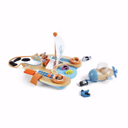 Hape Eco Caramaran Rescue, Action/Aventure, 3 an(s), Multicolore, Bois