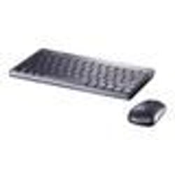 Rapoo 8000 clavier Souris incluse RF sans fil AZERTY Français Noir, Gris