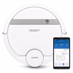Ecovacs DEEBOT 900, Sac à poussière, Blanc, Rond, 0,35 L, 67 dB, Tapis, Sol dur