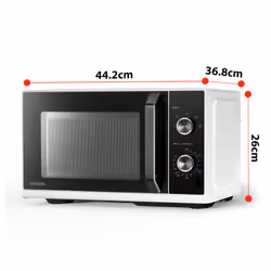 Toshiba MW3-MM20PF(WH), Comptoir, Micro-onde simple, 20 L, 800 W, Bouton, Blanc