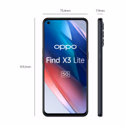 OPPO Find X3 Lite 8 Go 128 Go ColorOS 11.1, Noir - Vue supplémentaire 3