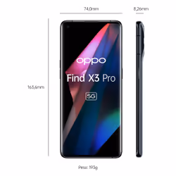 OPPO Find X3 Pro 5G 12Go 256Go Noir