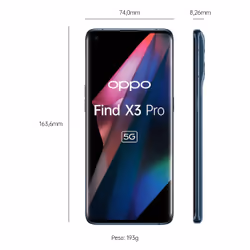 OPPO Find X3 Pro 12 Go 256 Go ColorOS 11.2, Bleu - Vue supplémentaire 3