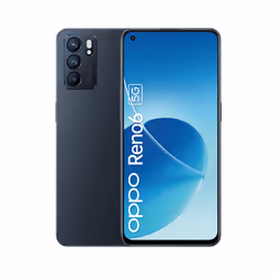 OPPO Reno 6, 16,3 cm (6.43"), 8 Go, 128 Go, 64 MP, Android 11, Noir