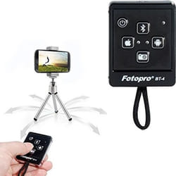 Télécommande déclencheur photo - Fotopro - BT-4 - Bluetooth 3.0 - Rechargeable - Compatible iOS/Android