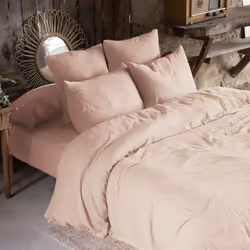 Planete Discount PD15728, Rose, Rose, Lavage en machine, 40 °C, Oeko-Tex, 200 x 200 cm