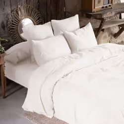 Planete Discount PD15729, Blanc, Blanc, Lavage en machine, 40 °C, Oeko-Tex, 200 x 200 cm