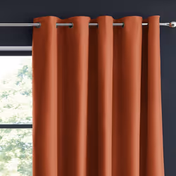 Rideau Occultant 140x280 cm Polyester Terracotta