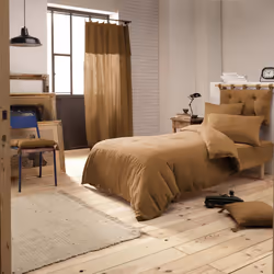Planete Discount PD15748, Marron, Marron, Lavage en machine, 40 °C, Oeko-Tex, 140 x 200 cm