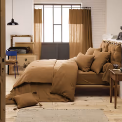Planete Discount PD15751, Marron, Marron, Lavage en machine, 40 °C, Oeko-Tex, 240 x 260 cm
