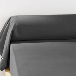 Planete Discount PD15614 Taie d'oreiller Anthracite 85 x 185 cm Coton