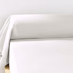 Planete Discount PD15620, Blanc, Coton, 170 g/m², Lavage en machine, 40 °C, 85 x 185 cm