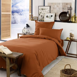 Planete Discount PD15757, Orange, Orange, Lavage en machine, 40 °C, Oeko-Tex, 140 x 200 cm