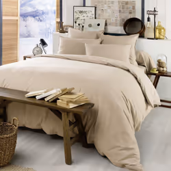 Planete Discount PD15773, Beige, Beige, Lavage en machine, 40 °C, Oeko-Tex, 240 x 260 cm