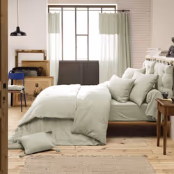 Planete Discount PD15649 Taie d'oreiller Vert 60 x 60 cm Coton