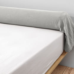 Planete Discount PD15639 Taie d'oreiller Gris 85 x 185 cm Coton