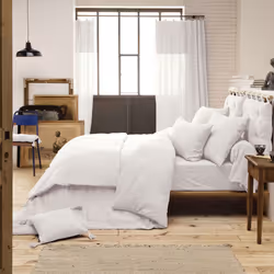 Planete Discount PD15655 Taie d'oreiller Blanc 85 x 185 cm Coton