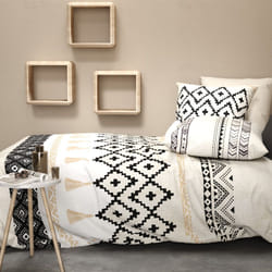 Parure de couette 100% Coton 57 fils 220x240 Bohème