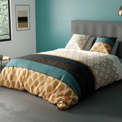 Parure de lit - Housse de couette 100% Coton 57 fils Bangui Taille 220 x 240 cm