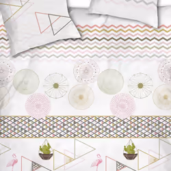 Parure de couette coton Cactus - PD6628-240