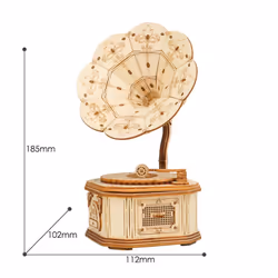 ROBOTIME Gramophone Puzzle 3D 122 pièce(s) Musique - Vue supplémentaire 5