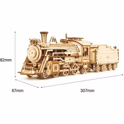 DAM Locomotive à vapeur 1860 à l'échelle 1:80, à monter. Beige