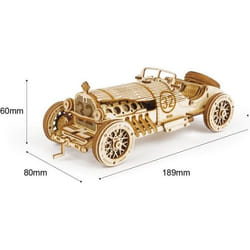 DAM Voiture de Grand Prix de 1910, échelle 1:16. Avec 220 pièces. Beige