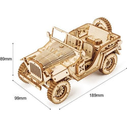 Maquette en bois - ROBOTIME - Jeep - 369 pièces - A monter soi-même - Mixte
