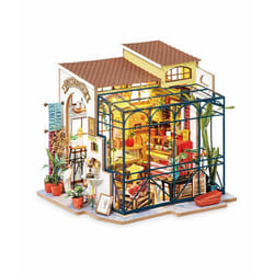 RoboTime DG145 maison miniature et coin livre DIY Maison miniature bricolée