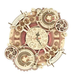 Kit de construction - ROBOTIME - Horloge murale zodiac - Bois - Multicolore - 335 x 55 cm
