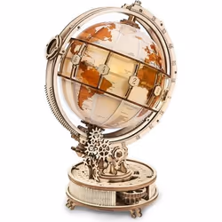 DAM Globe lumineux avec mouvement mécanique à engrenages. 180 pièces Beige