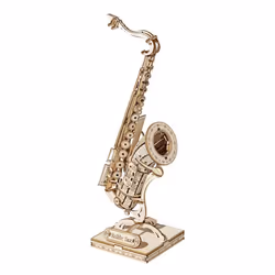 DAM Saxophone modèle 3D réaliste avec beaucoup de détails, 136 pièces. Beige