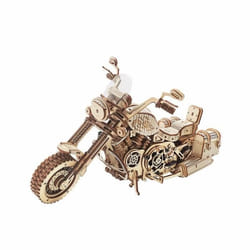 Puzzle 3D Robotime Cruiser motorcycle - doré - pour intérieur - à partir de 10 ans