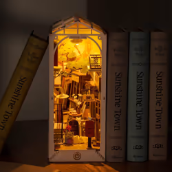 RoboTime TGB02 maison miniature et coin livre DIY DIY book nook