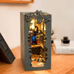 RoboTime TGB03 maison miniature et coin livre DIY DIY book nook