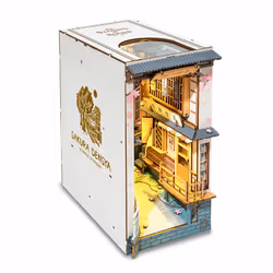RoboTime TGB01 maison miniature et coin livre DIY DIY book nook