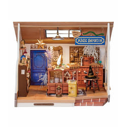 RoboTime DG155 maison miniature et coin livre DIY Maison miniature bricolée