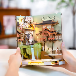 RoboTime TGB05 maison miniature et coin livre DIY DIY book nook - Vue supplémentaire 6
