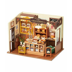 RoboTime DG161 maison miniature et coin livre DIY Maison miniature bricolée