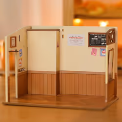 RoboTime DG161 maison miniature et coin livre DIY Maison miniature bricolée