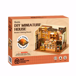 RoboTime DG161 maison miniature et coin livre DIY Maison miniature bricolée - Vue supplémentaire 6