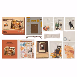 RoboTime DG161 maison miniature et coin livre DIY Maison miniature bricolée - Vue supplémentaire 7