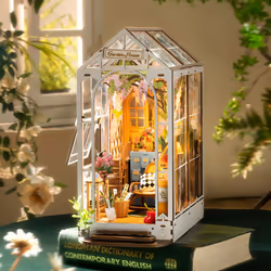 RoboTime TGB06 maison miniature et coin livre DIY DIY book nook