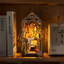 RoboTime TGB06 maison miniature et coin livre DIY DIY book nook