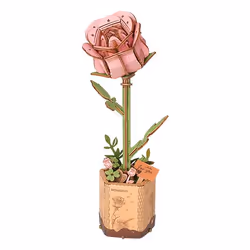 ROBOTIME Pink Rose, 104 pièce(s), Flora, 8 an(s)
