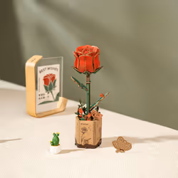 ROBOTIME Red Rose Puzzle 3D 106 pièce(s) Flora