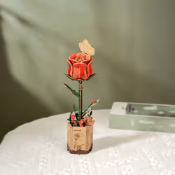 ROBOTIME Red Rose Puzzle 3D 106 pièce(s) Flora
