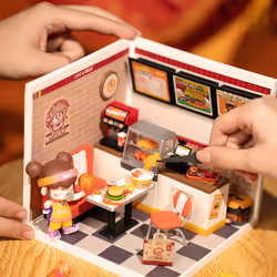 ROBOTIME Yum Yum Burgers Maison miniature bricolée