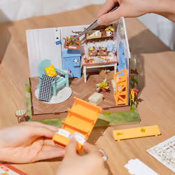 RoboTime DG163 maison miniature et coin livre DIY DIY miniature house - Vue supplémentaire 10