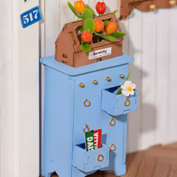 RoboTime DG163 maison miniature et coin livre DIY DIY miniature house - Vue supplémentaire 4